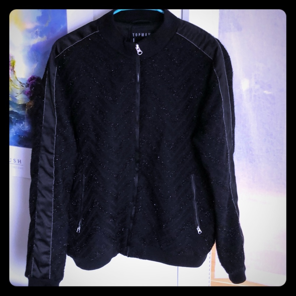 TopMan Black Studded Jacket